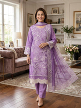 Embroidered Stitch 3pc Suit