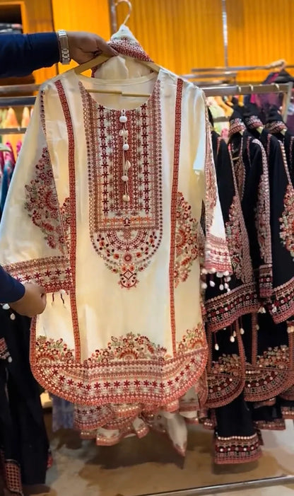 Women Traditional Embroidered 3 Piece