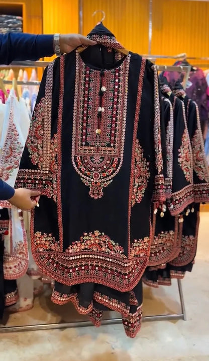 Women Traditional Embroidered 3 Piece
