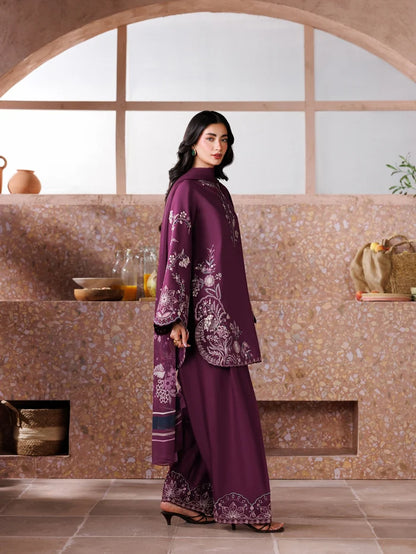 Women Embroidered 3pc Dress