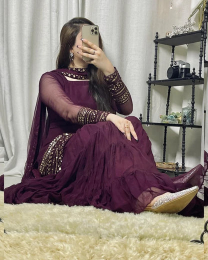 Women 3 Pcs Sharara Dress