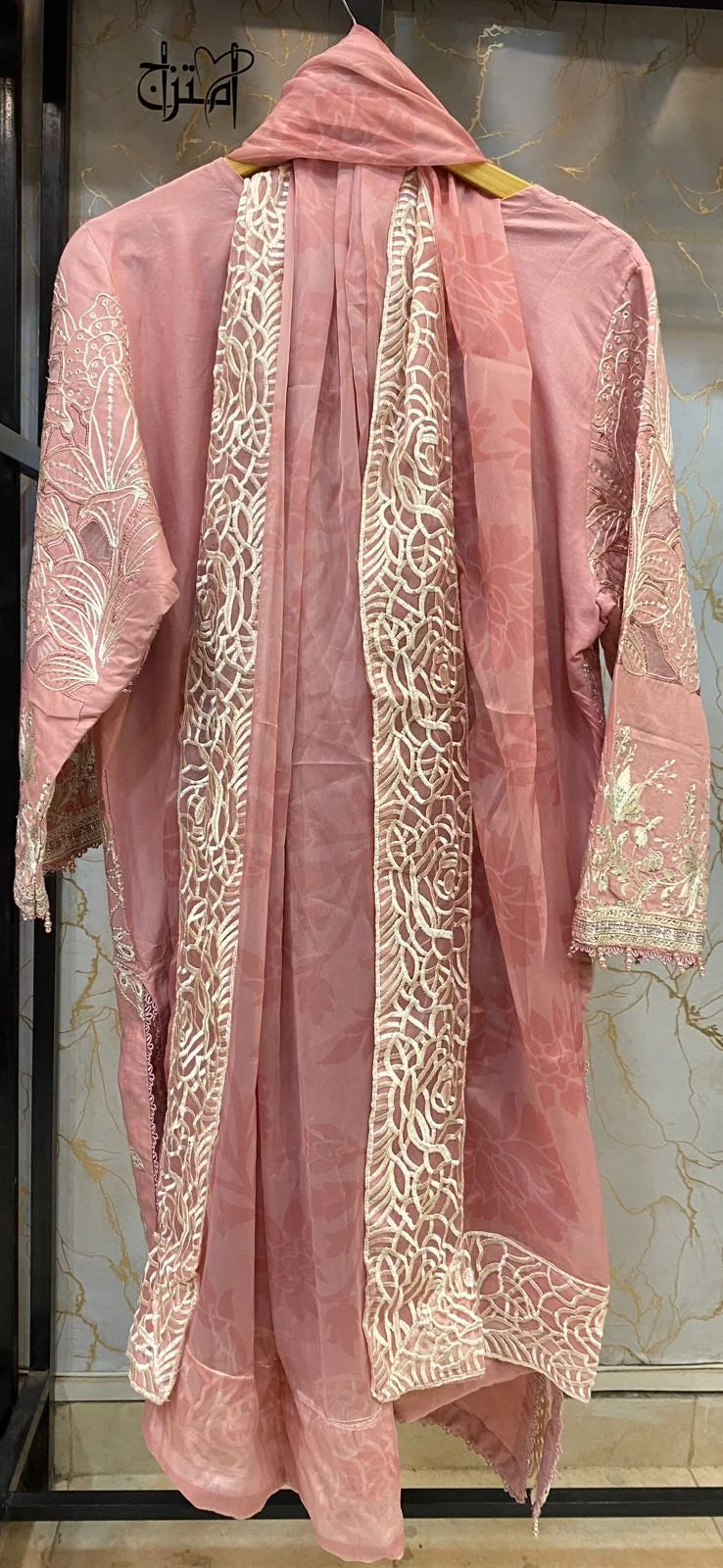 Embroidered Stitch 3pc Suit