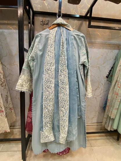 Embroidered Stitch 3pc Suit