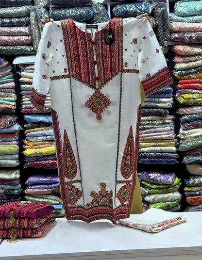 3 Pc Traditional Embroidered Dress