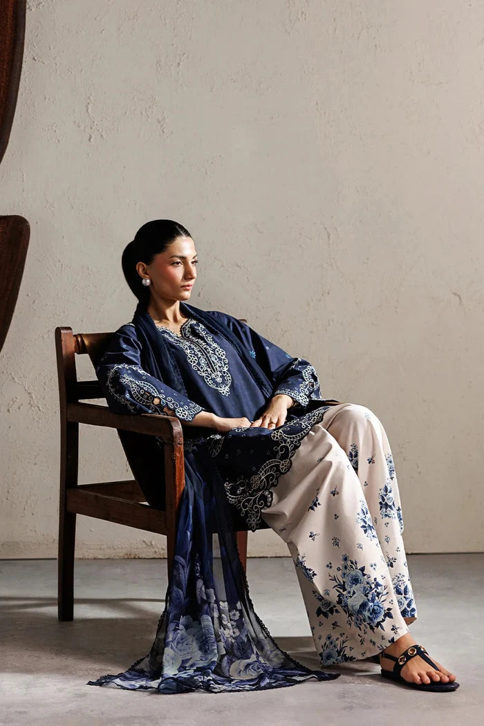 Women Embroidered 3pc Dress